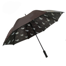 54'' stick golf umbrellas, two layer regular golf 3D photography umbrella